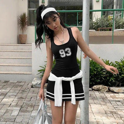 Dam Miniklänning A-line Fyrkantig Halsringning Polyester Spandex-6