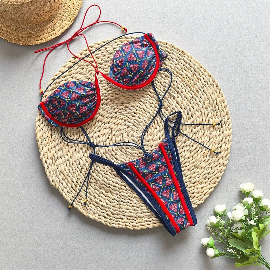 Dam Bikini Lekfull Design Polyester Spandex-3