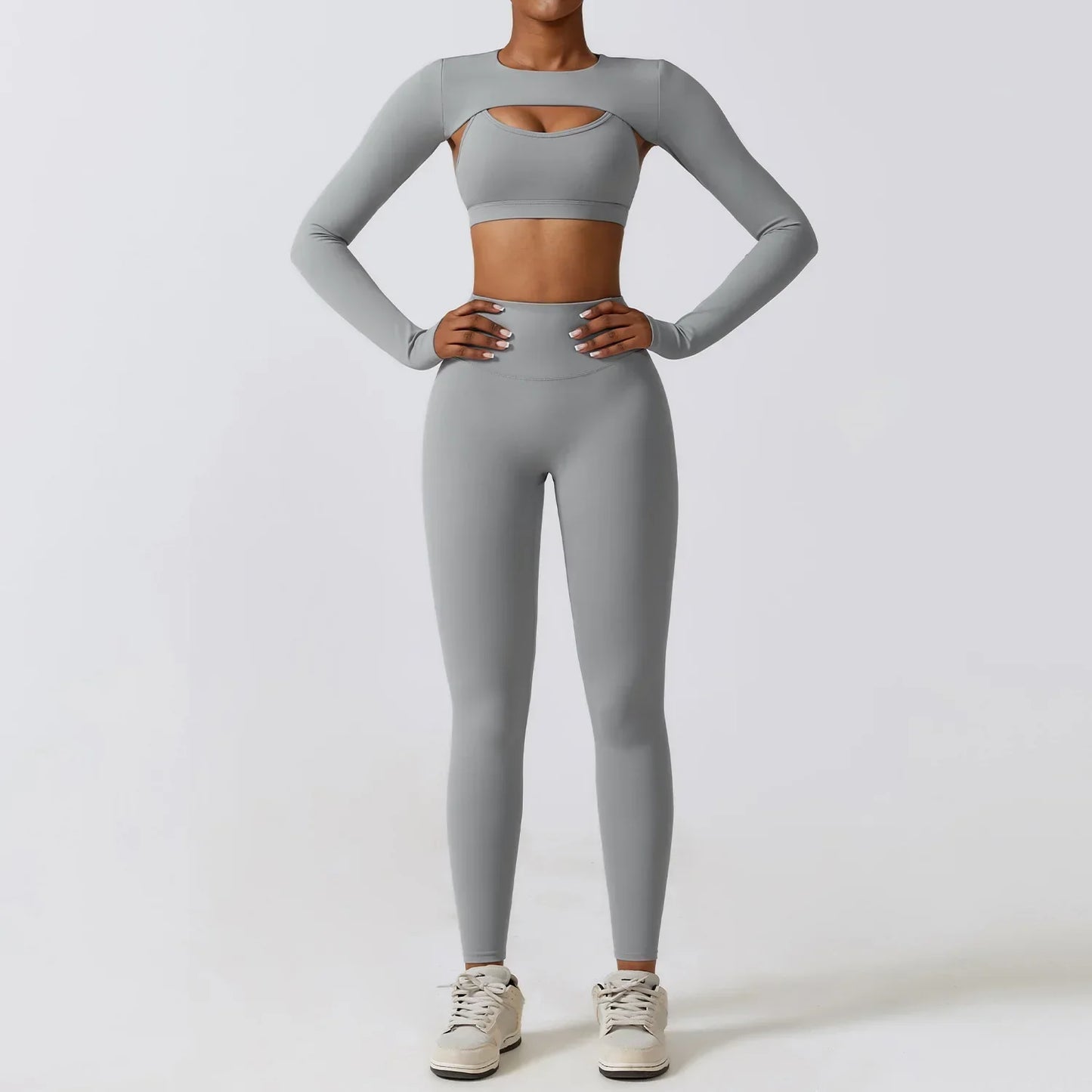 Variant image for Dam Leggings Set Sportig Nylon Spandex-13
