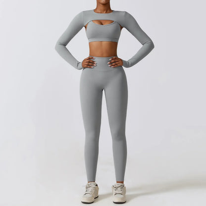 Variant image for Dam Leggings Set Sportig Nylon Spandex-13
