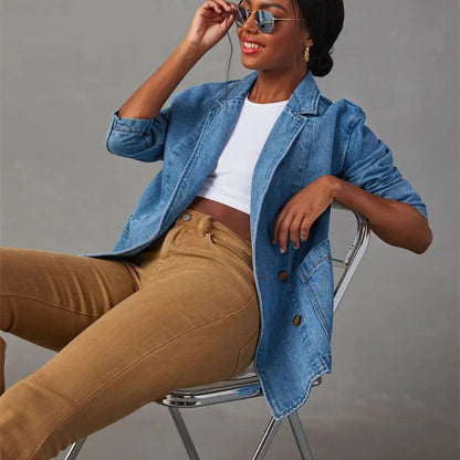 Dam Jeans Avslappnad Snitt Denim Mjuk och Hållbar-5