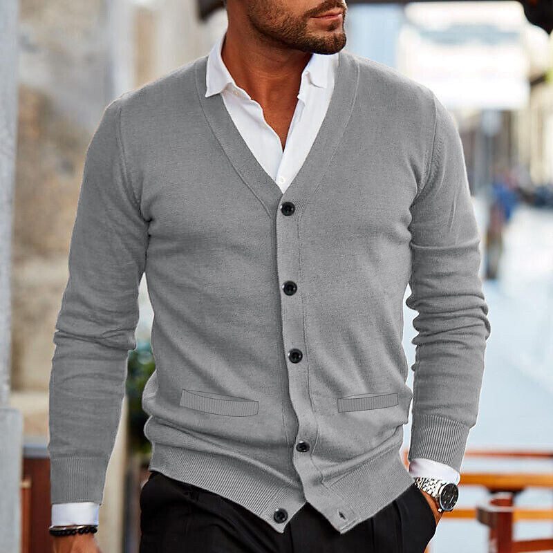 Herr Väst Modern Bomullsmix Elegant Stil-2