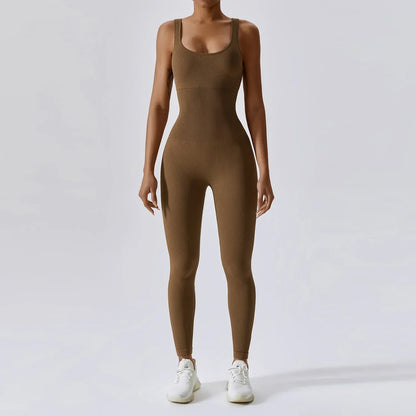 Variant image for Dam Jumpsuit Ärmlös Nylon Spandex Snabbtorkande Minimalistisk Stil-16