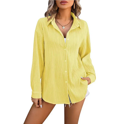 Variant image for Vit Dam Blus Modern Avslappnad Polyester-60