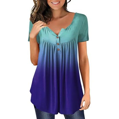 Kvinnors Kort Blus Multifunktionell Lätt Polyester-1