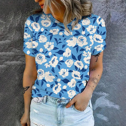 Dam Kort Klänning Modern Lätt för Sommar-4