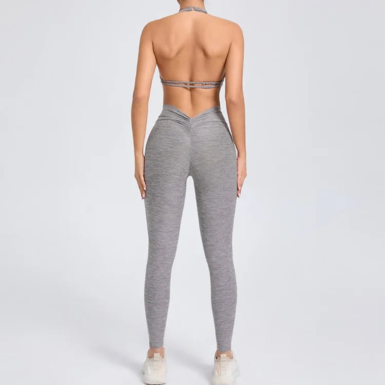 Dam Leggingsset Minimalistisk Nylon Ärmlös Design-5