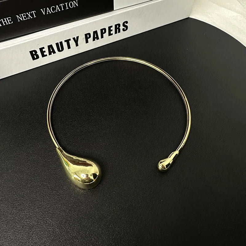 Dam Halsband Geometrisk Design Koppar och Akryl-5
