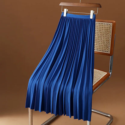 Variant image for Dam A-Linje Kjol Veckad Bomull Casual-3