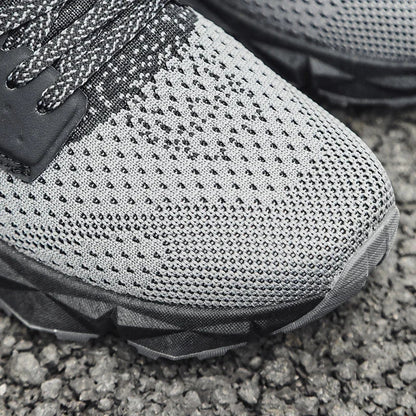 Herr Sneakers Lätta Stickat Material för Träning och Vardag-6