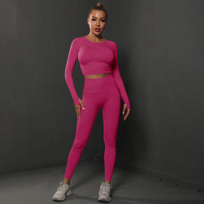 Variant image for Dam Aktiva Byxor Hög Midja Andningsbart Spandex Nylon-7