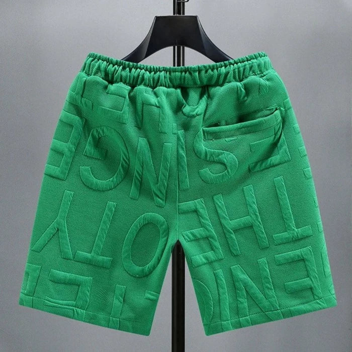 Herr Shorts Avslappnad Passform Mjukt Tyg med Elastiskt Midjeband-2