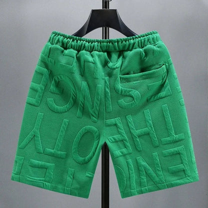 Herr Shorts Avslappnad Passform Mjukt Tyg med Elastiskt Midjeband-2