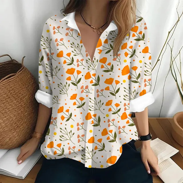 Variant image for Dam Blus Lätt och Lyxig 100% Polyester Elegant Stil Normal Passform-18