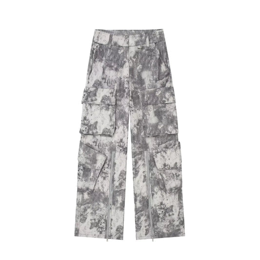 Snygga Byxor Dam Hög Midja Loose Fit Polyester-1