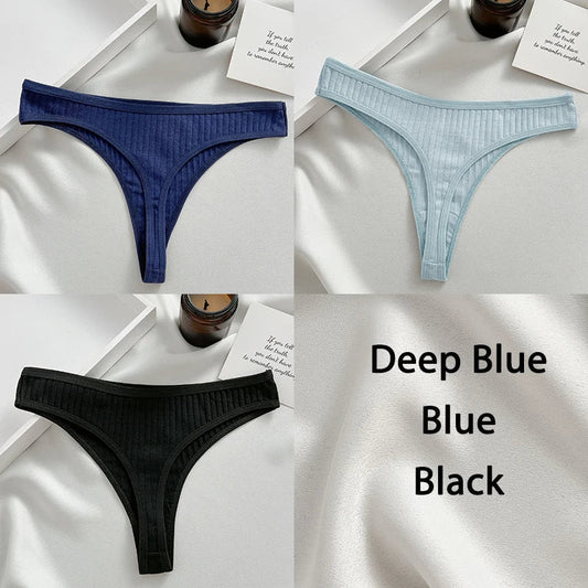 Dam Tanga Set Monokrom Bomull Spandex-1