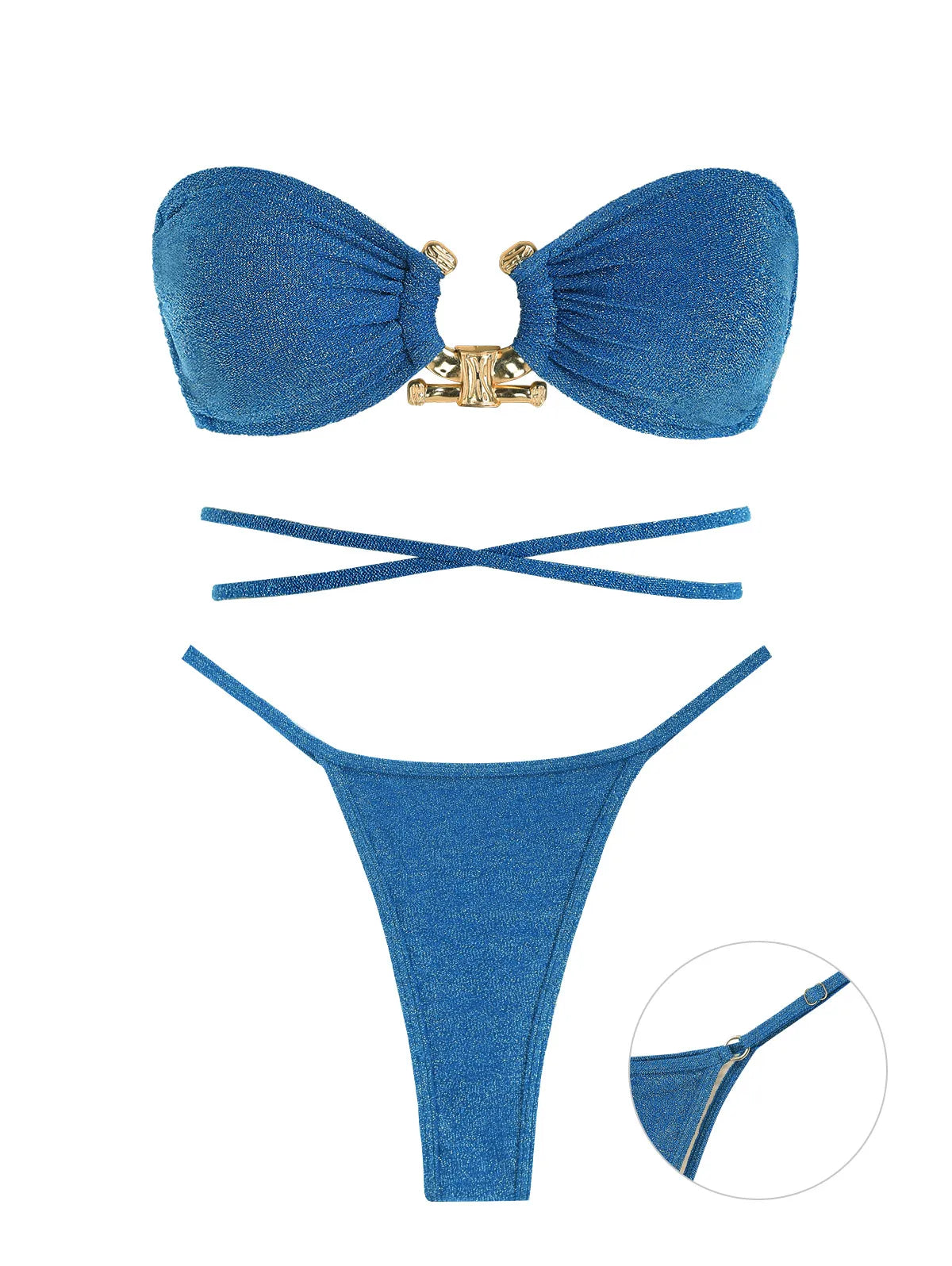 Damernas Bandeau Set Stödjande Polyester Spandex-3