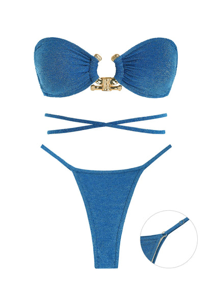 Damernas Bandeau Set Stödjande Polyester Spandex-3