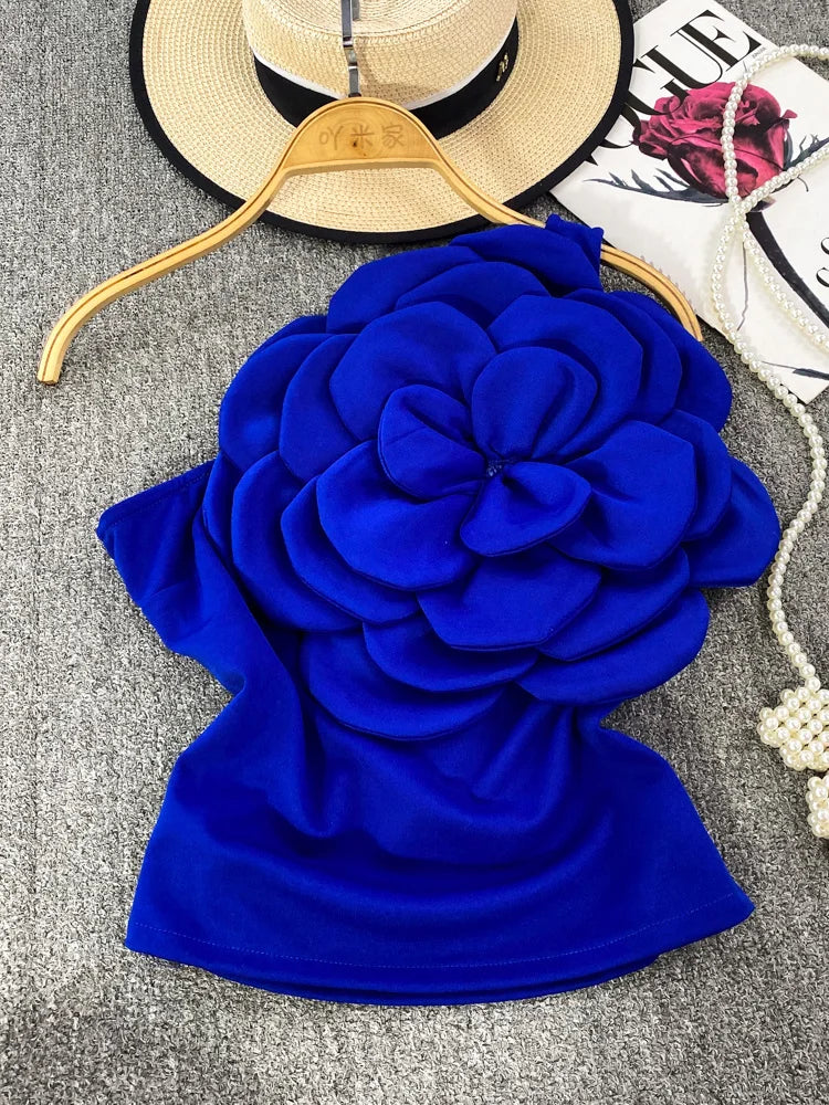 Blommönstrad Festtopp Dam i Bomull och Polyester – Patchwork Detaljer för Vardag och Fest 2