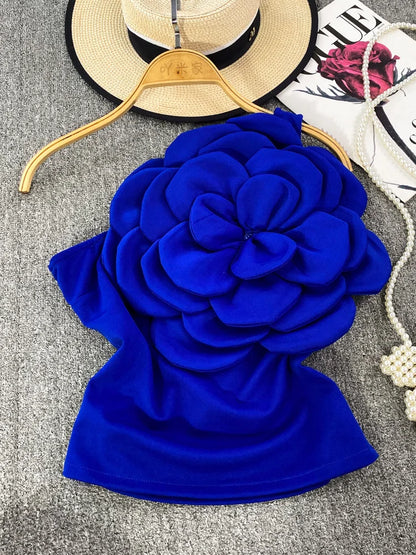 Blommönstrad Festtopp Dam i Bomull och Polyester – Patchwork Detaljer för Vardag och Fest 2