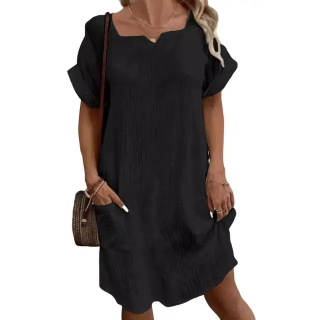 Variant image for Kvinnors Klänning Andningsbar Elegant 100% Bomull-21