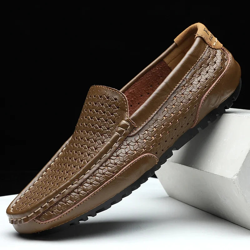 Herrskor Loafers Läder Klassisk Stil Komfortabel Design-3