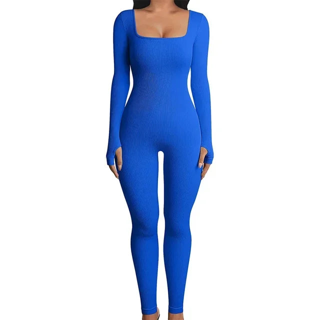 Variant image for Dam Jumpsuit Lång Byxa Stretchig Polyester Spandex-13