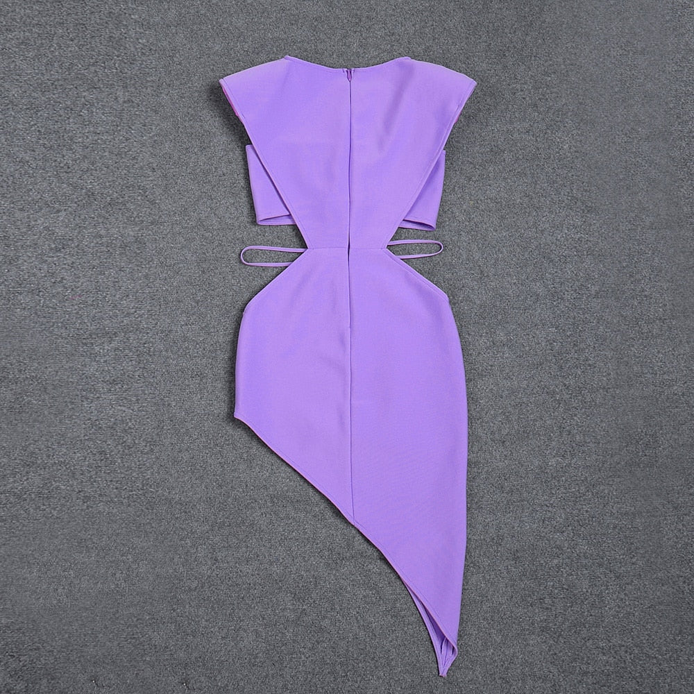 Kvinnors Miniklänning Slim Fit Nylon Spandex-6