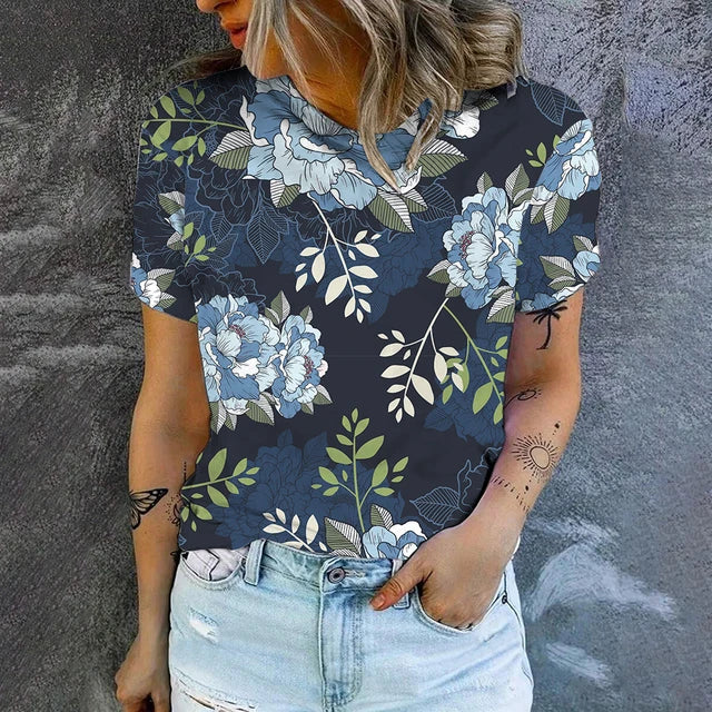 Dam Kort Klänning Modern Lätt för Sommar-6