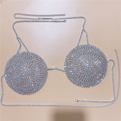 Kvinnors Kroppssmycken Geometrisk Koppar med Rhinestones-3
