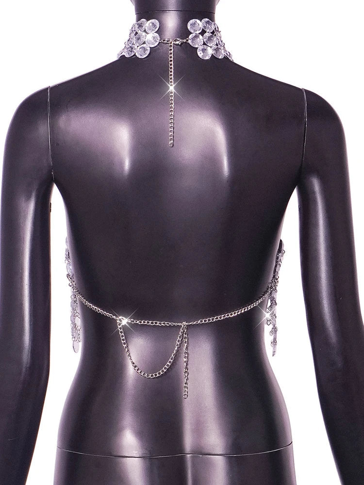 Kroppsmycken för kvinnor Monokrom Design Polyester Spandex-6
