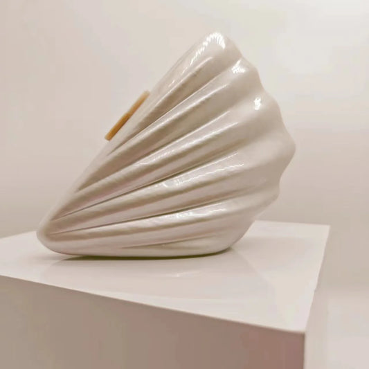 Dam Handväska Elegant Musselform Plast med Kedjedekoration-1