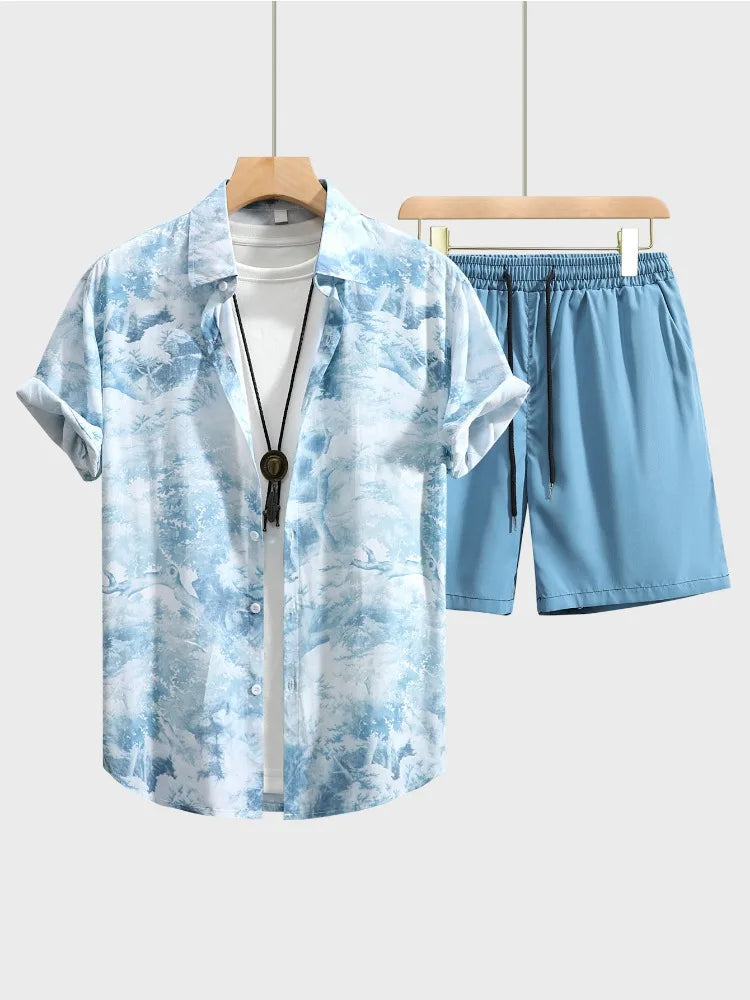 Tvådelat Set Dam Sommar Polyester Normal Passform-6