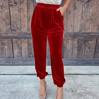 Vinterbyxor Dam Tidlös Design Högmidjade i Högkvalitativt Tyg-1