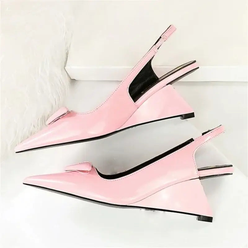 Dam Pumpskor Elegant PU-material-2