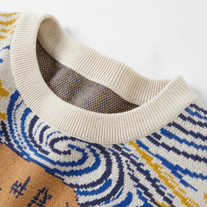 Dam Tröja Tecknad Design Polyester och Bomull-5