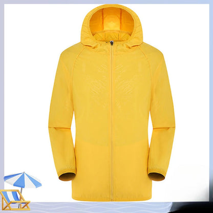 Variant image for Unisex Regnjacka Vindtät Vattentät Polyester Med Justerbar Huva-8