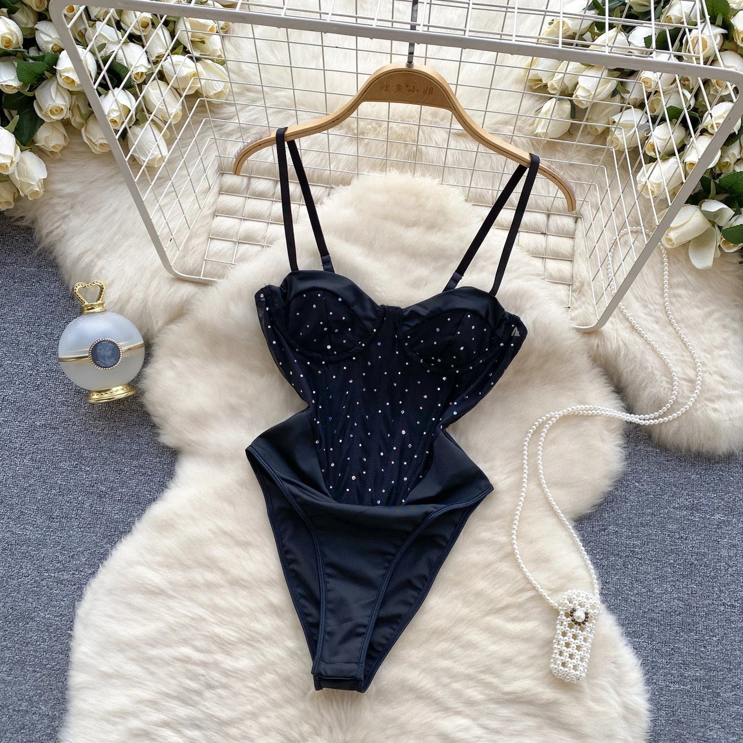 Dam Bodysuit Elegant Polyester och Bomull 4