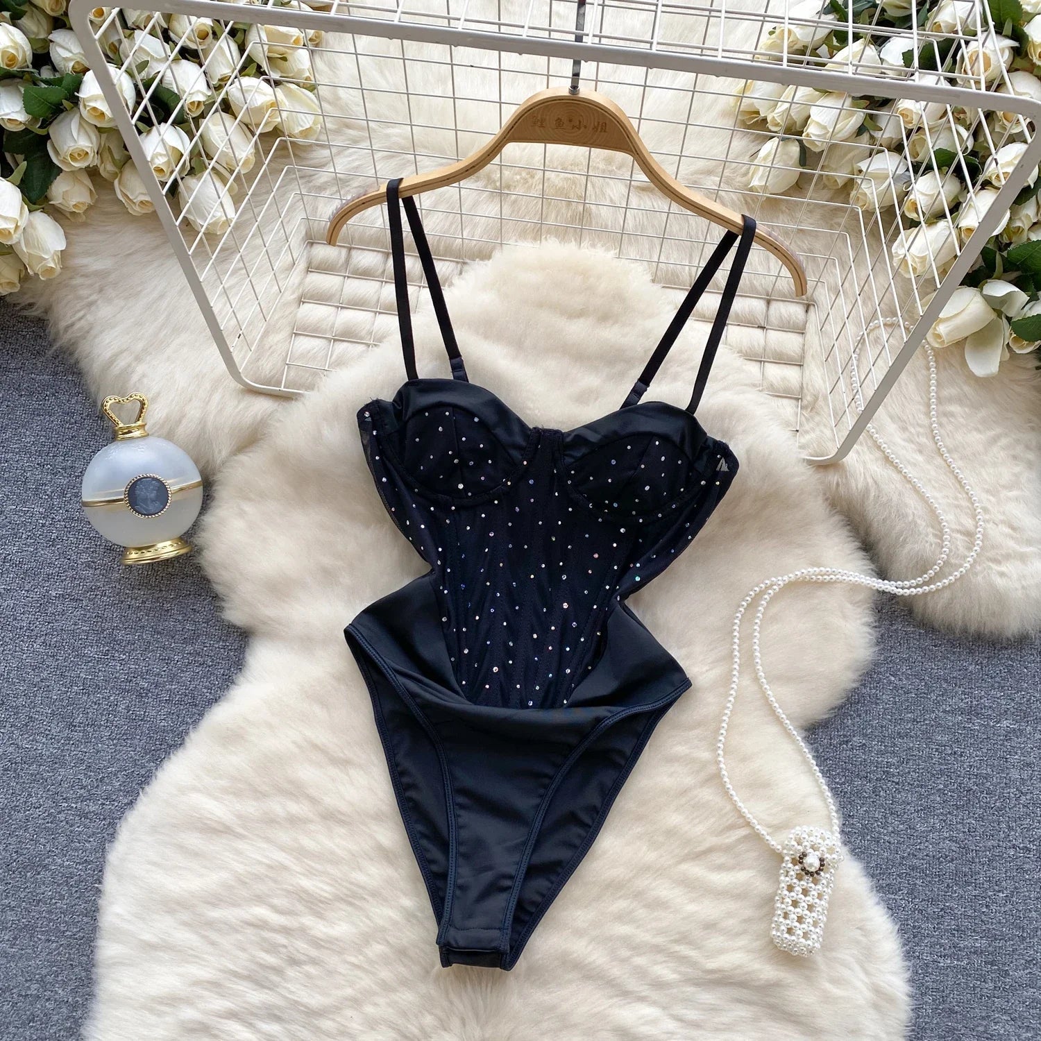 Dam Bodysuit Elegant Polyester och Bomull 4