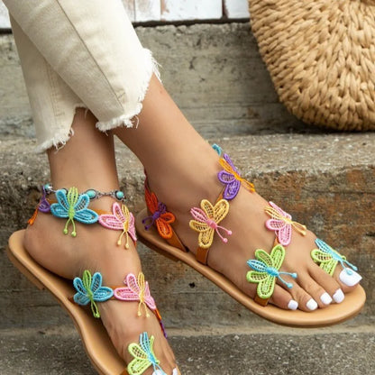 Variant image for Dam Sandaler med Färgglad Dekoration Syntetisk Justerbar Passform-5