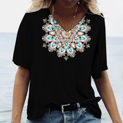 Dam Kort Klänning Elegant och Luftig Polyester-3