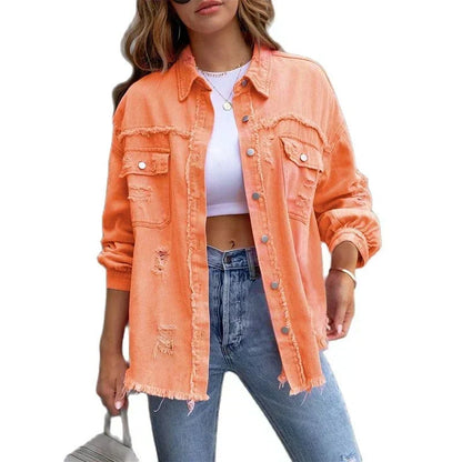 Dam Vinterjacka Trendig Polyester Lång Modell-5