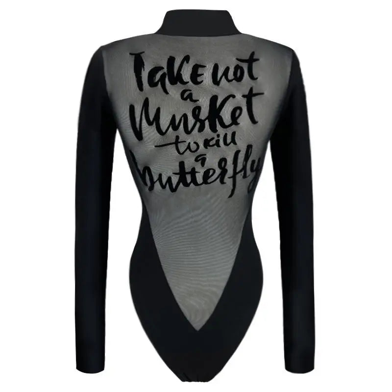 Variant image for Dam Bodysuit Transparent Design Bomull Spandex-1