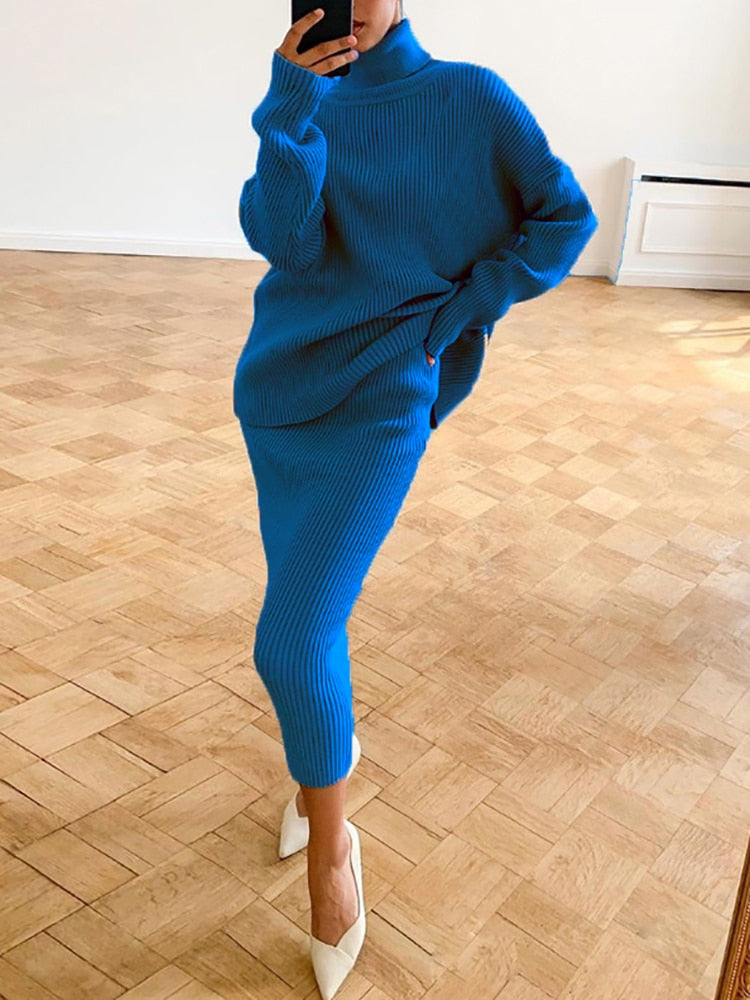 Kvinnors Tvådelad Uppsättning Slim Fit Mjuk Tygblandning-6