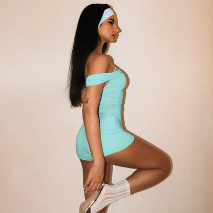 Dam Shorts Avslappnad Spandex Polyester-3