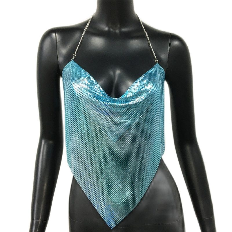 Variant image for Dam Camisole Topp Med Paljetter Elegant Polyester-3