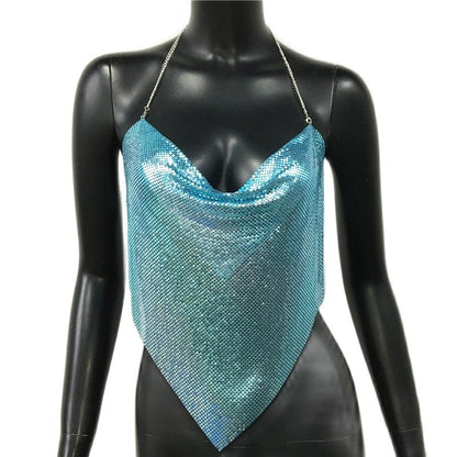 Variant image for Dam Camisole Topp Med Paljetter Elegant Polyester-3