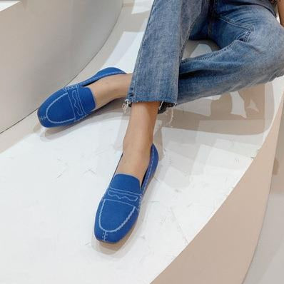 Dam Ballerina Skor Slip-On Lätta Andningsbara Tyg-5