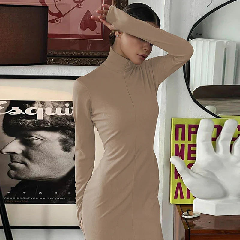 Maxiklänning Dam Klassisk Silhuett Polyester Spandex-2