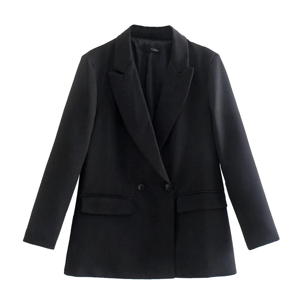 Variant image for Dam Blazer Dubbla Lager Klassisk Krage Högkvalitativ Polyester-1